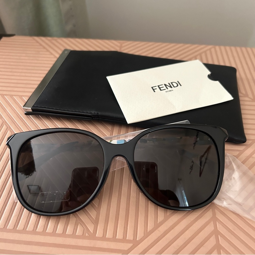 Fendi Sunglasses 56mm Black Multicolor Casual Luxury Classic Summer Vacation - Picture 16 of 16